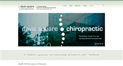 Desktop Screenshot of davissquarechiropractic.com