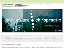 Tablet Screenshot of davissquarechiropractic.com